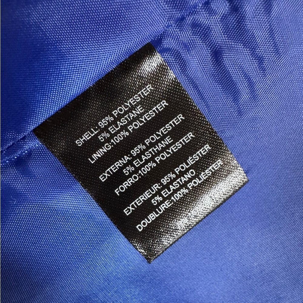Tahari Royal Blue Single-Button Blazer Great Condition Office Tailored Size 6 - Picture 5 of 6